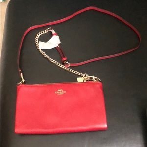 Coach Red Shoulder Bag